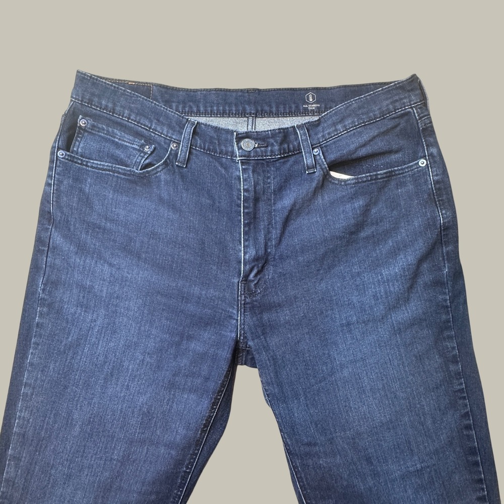 Levi's 541 Jeans Mens 36x34 Athletic Taper Dark Blue All Seasons Tech Stretch